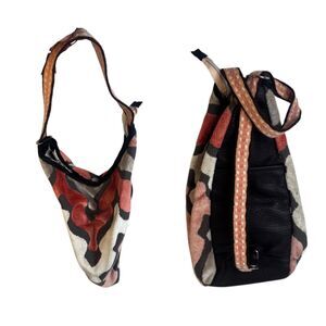 Sling Bag Shoulder Bag Boho Casual Cool Faux Leather Accent Abstract